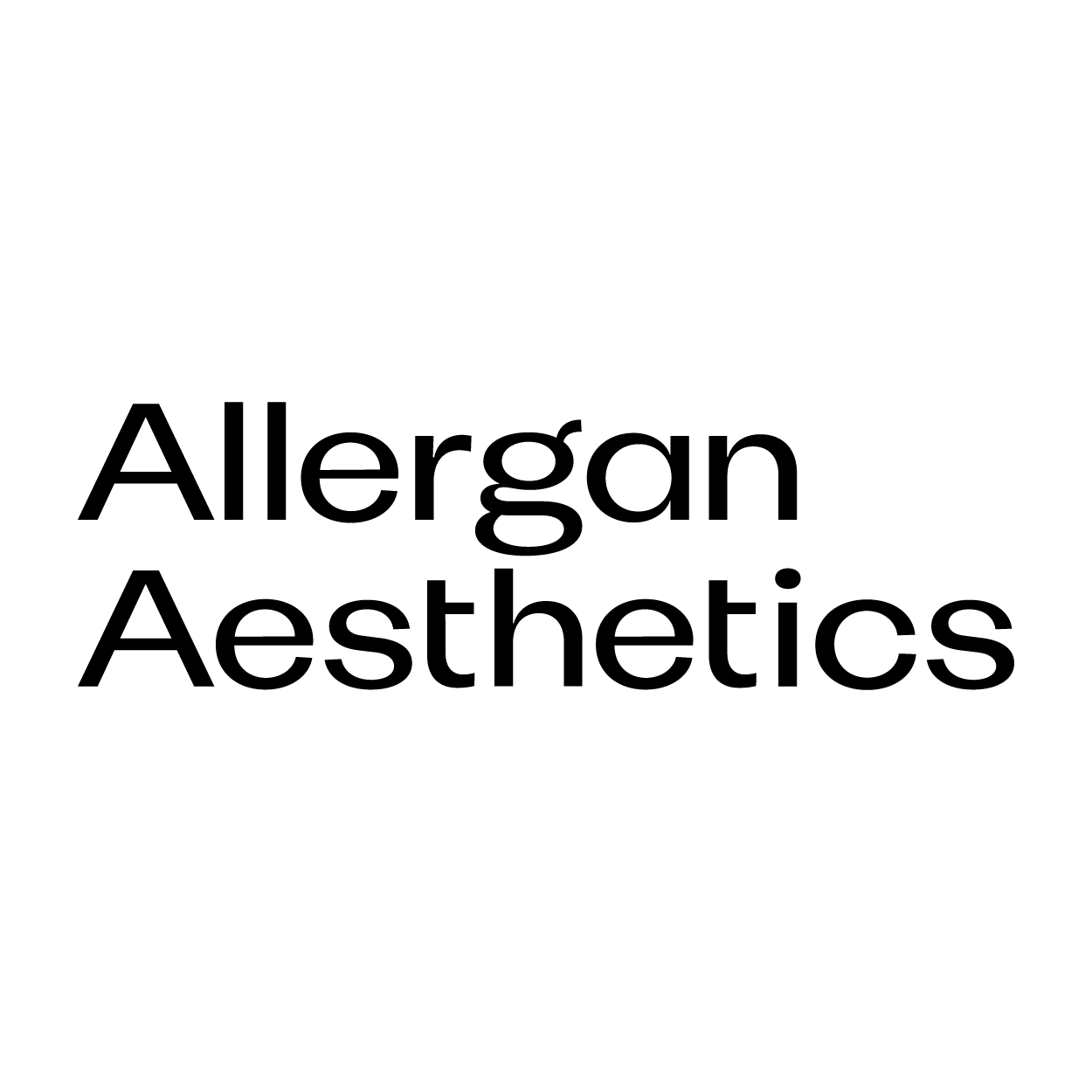 Allergan Aesthetics Logo in schwarz