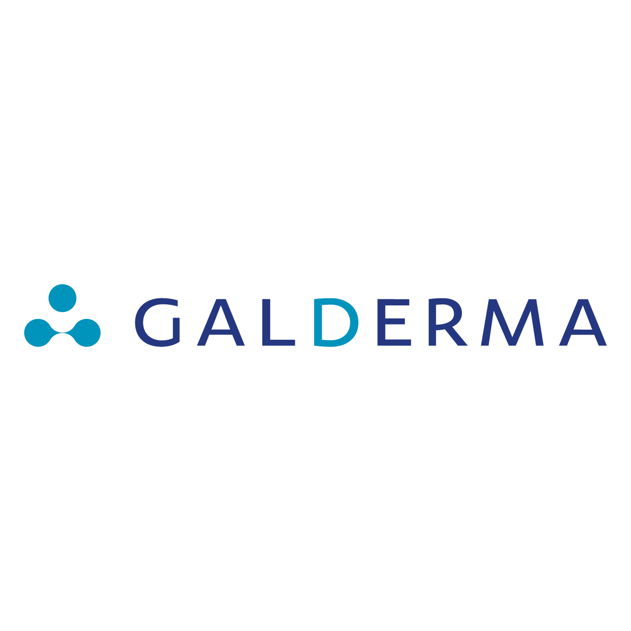 Galderma Logo in Blautönen
